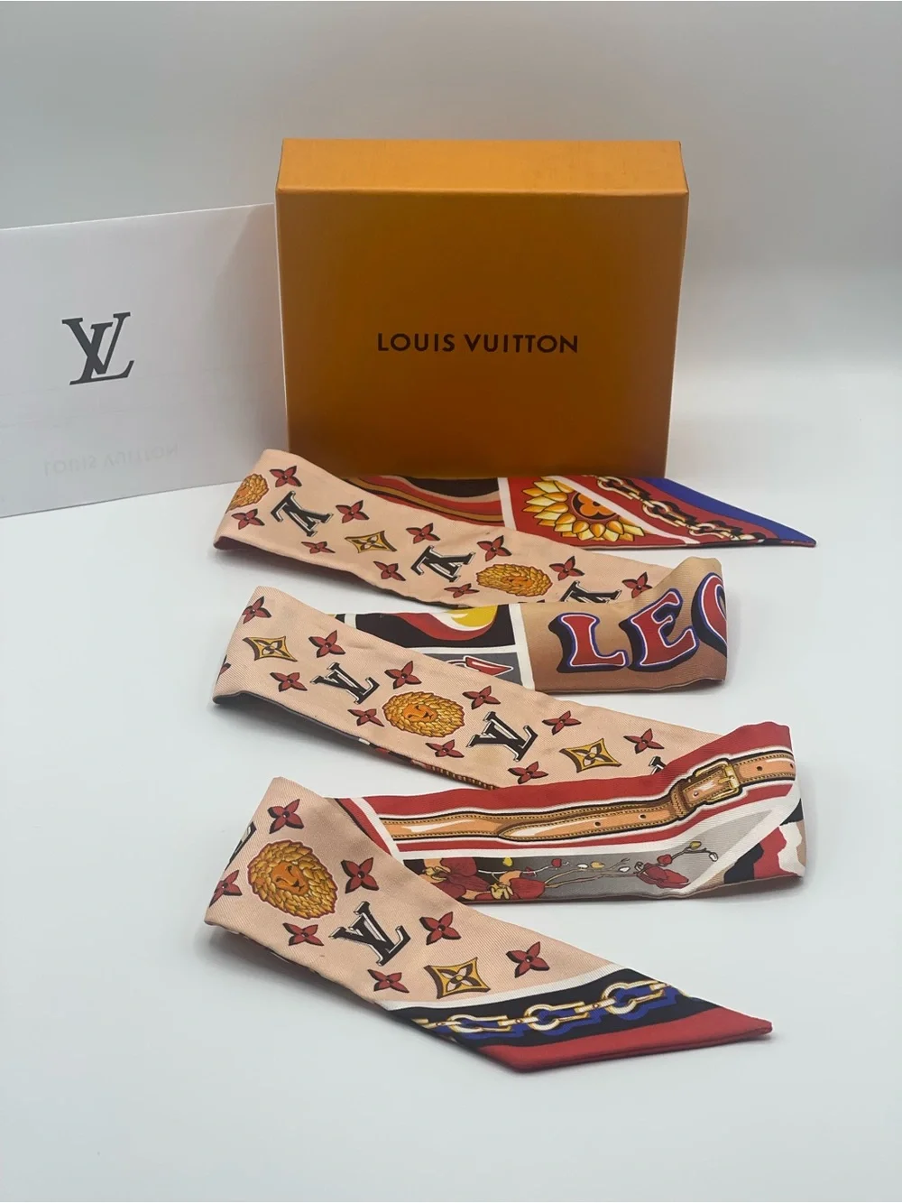 Louis Vuitton Astro Leo Bb Bandeau Neckerchief Scarf Wrap Limited Edition Rare